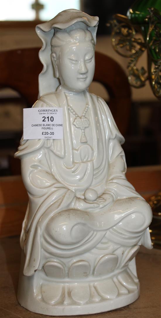 Chinese blanc de Chine figure(-)